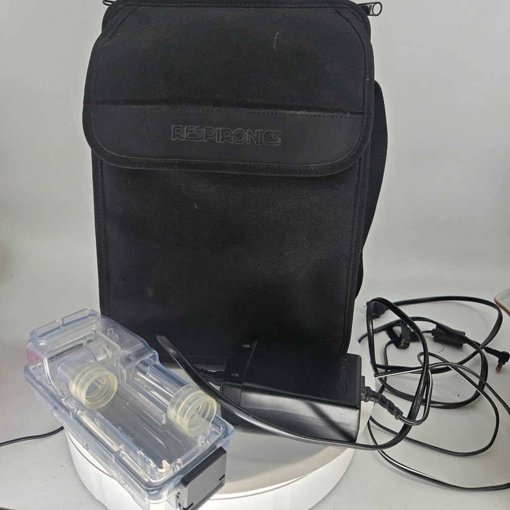 Respironics M Series Power Supply 1015642, Water Chamber, & Travel Bag Lot